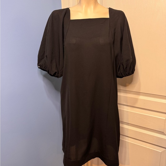 COS Black puff Sleeve Dress size 12 - Picture 1 of 10